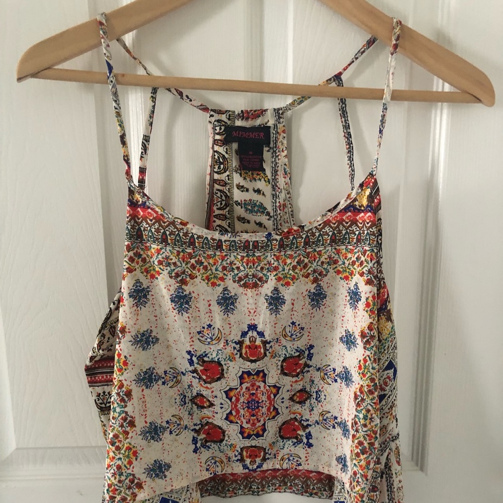 MIMMER Crop tank top SZ M